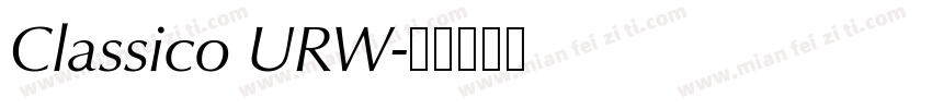 Classico URW字体转换